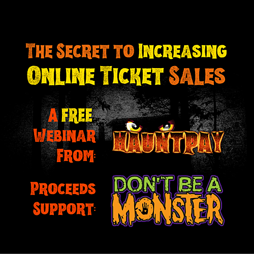 FREE Webinar: The Secret to Increasing Online Ticket Sales (for Haunted Attractions!) poster