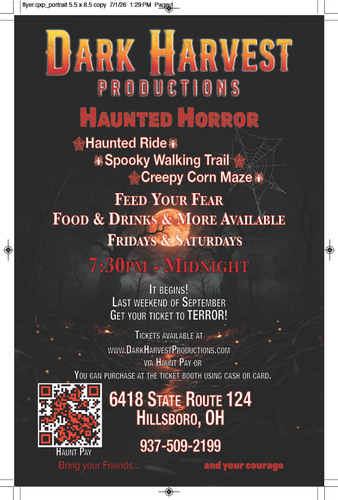 Dark Harvest Productions Evening Haunt: 3 Haunted Attractions/Entertainment poster