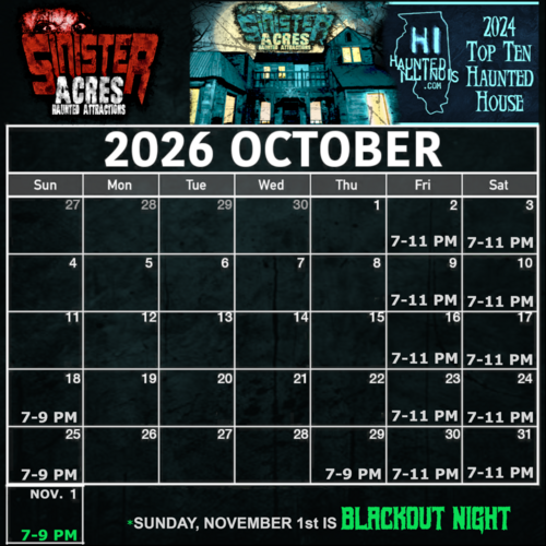 2026 Sinister Acres poster