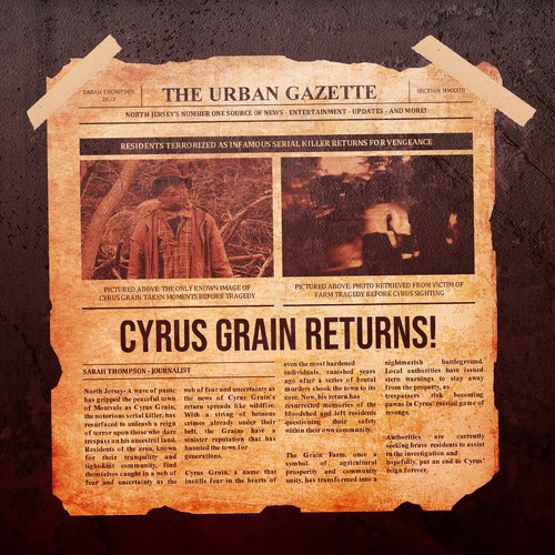 Pantophobia's Haunted Attraction "The Wrath of Cyrus Grain" Haunted Hayride 2023 poster