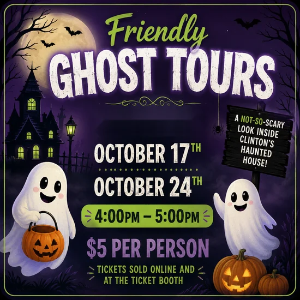 Friendly Ghost Tour 2026 poster