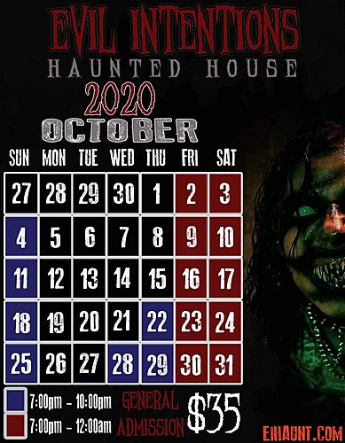 Evil Intentions 2020 Haunt Season image