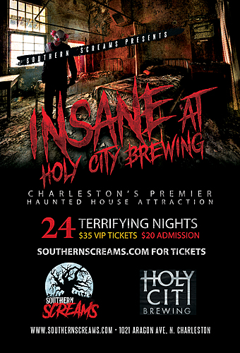 Southern Screams: INSANE at Holy City Brewing poster