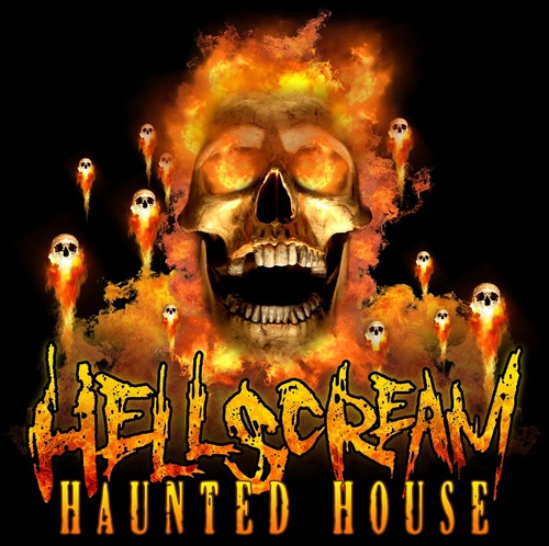 A Christmas Scare-All at HellScream Haunted House poster