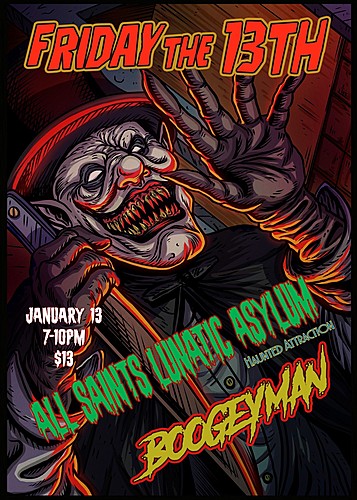 All Saints Lunatic Asylum Friday the 13th 2023 poster