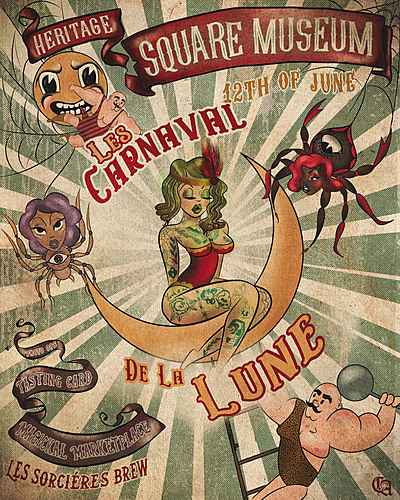 Les Carnaval de La Lune - Heritage Square Museum poster