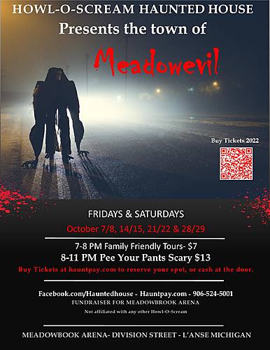 Howl-O-Scream presents MeadowEvil Haunted House  2022 - L'Anse, Michigan poster
