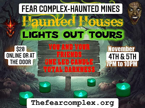 Light's out tours @ Fear Complex Haunted House (November 4th - 5th) (new) poster