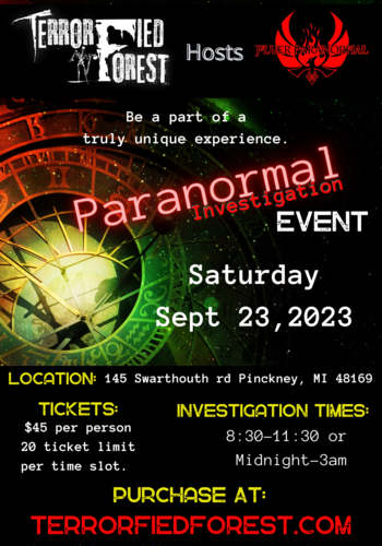 Paranormal Investigation 2023 poster