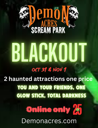 Demon Acres BLACKOUT 2025 poster