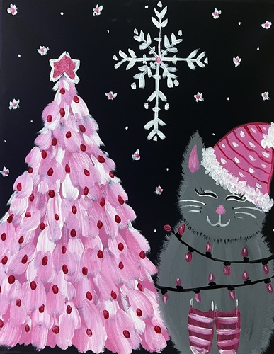 C.Sea Creations- Paint Night- Happy Kitty poster