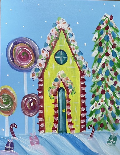 C.Sea Creations- Paint Night- Gumdrop Condo poster