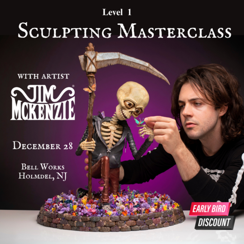 Sculpting Masterclass Level 1 with Artist Jim McKenzie at Bell Works Holmdel poster