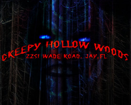 CREEPY HOLLOW WOODS 2025 poster