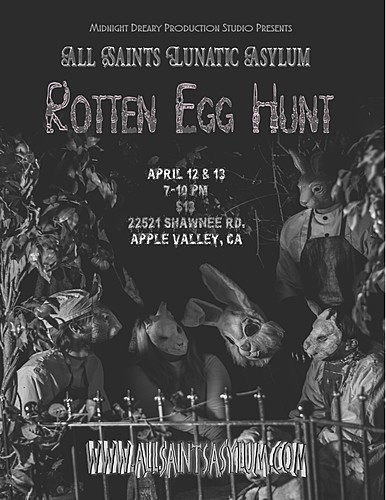 Rotten Egg Hunt at All Saints Lunatic Asylum poster