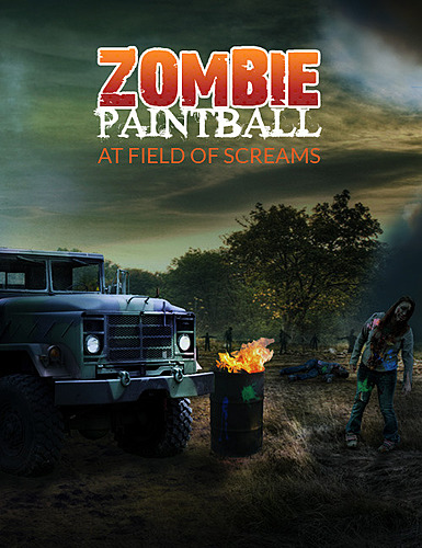 Zombie Paint Ball Attraction 2016 poster