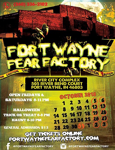 2018 Fort Wayne Fear Factory poster