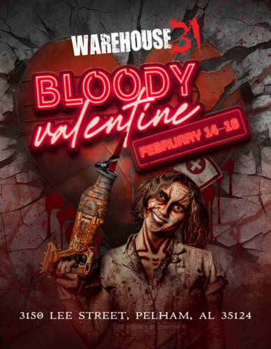 COMING SOON! Bloody Valentine at Warehouse31 poster