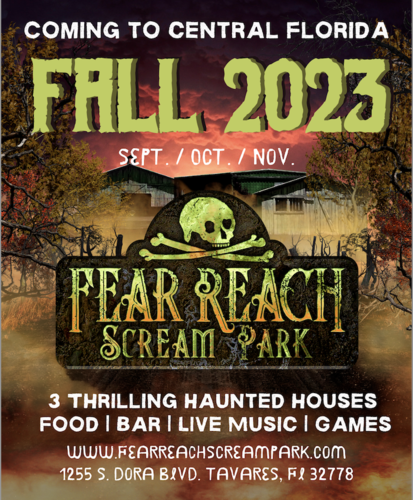 Fear Reach Scream Park 2023 poster