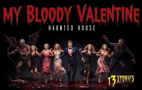13 Stories Haunted House My Bloody Valentine poster