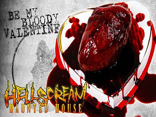 Bloody Valentine @ HellScream Haunts poster