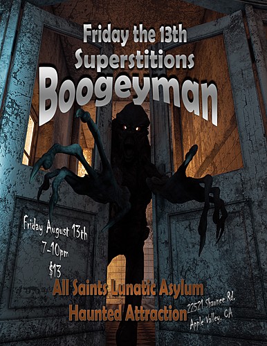 Friday the 13th "Superstitions - Boogeyman" poster