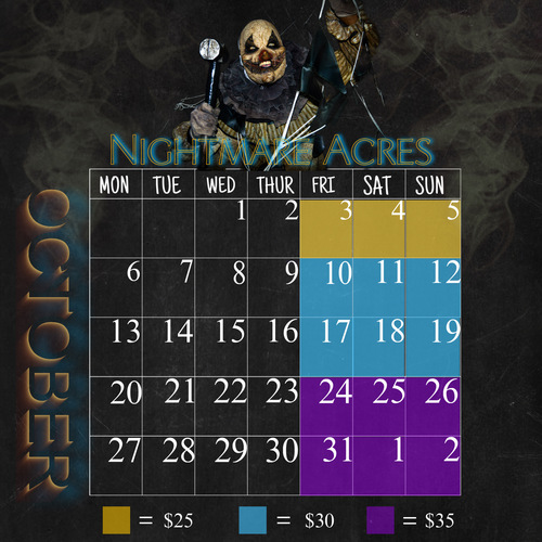 Nightmare Acres 2025 poster