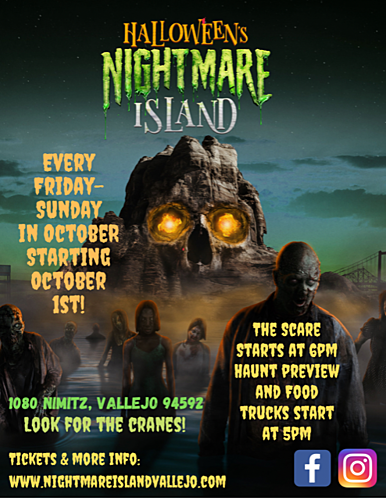 Halloween's NightMARE Island 2022 poster