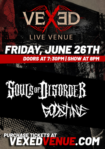 Souls of Disorder, GodStine and TBA poster