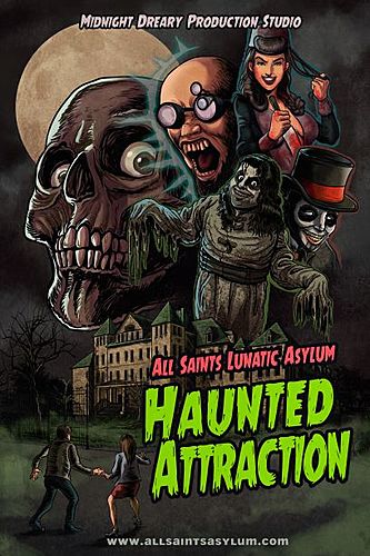 All Saints Lunatic Asylum - Haunted Attraction Halloween Season 2021 poster
