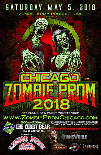 Zombie Prom Chicago 2018 poster