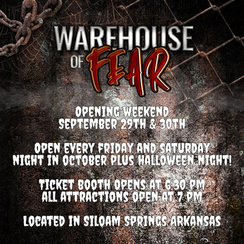 Warehouse of Fear Haunted House poster
