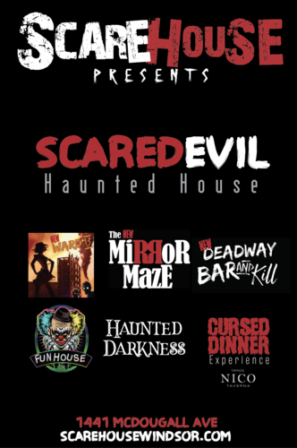Scarehouse presents:  Scared Evil - NEW Mirror Maze - NEW Ward 13 - Fun House - Haunted Darkness  poster